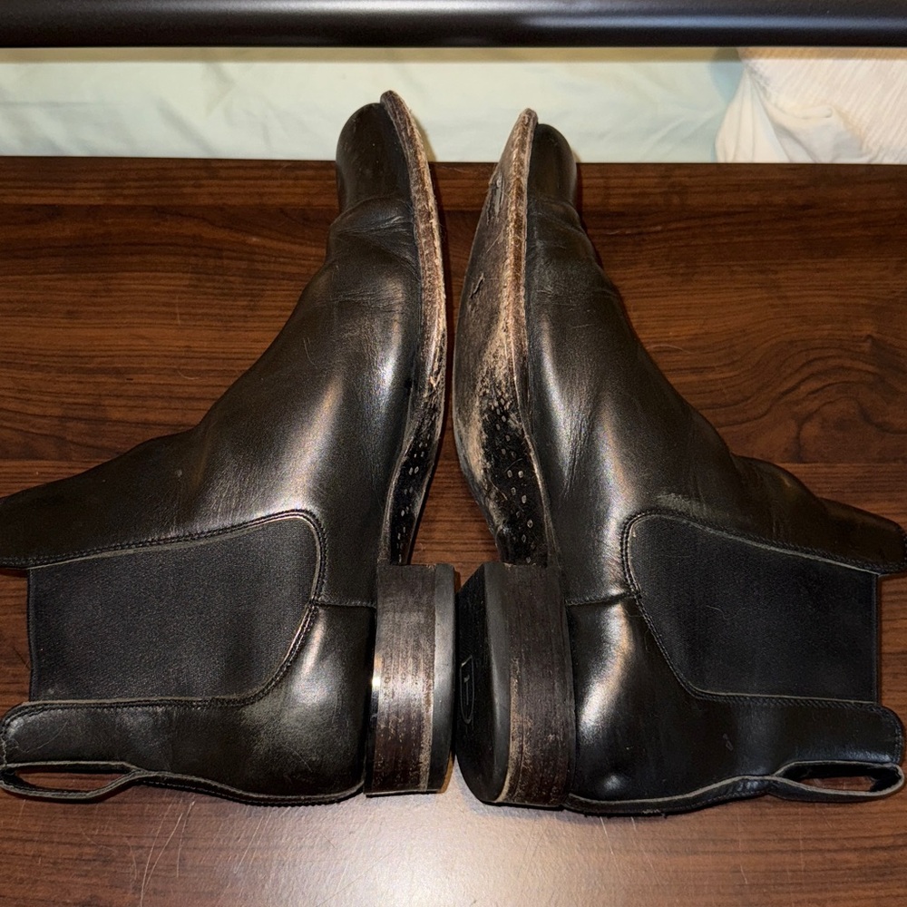 Tecovas Mens Black Ankle Boots Size 12.5 - Picture 4 of 9